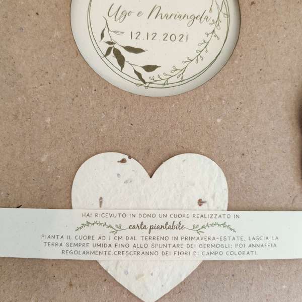 libretto messa carta piantabile matrimonio ecofriendly ecofattoart